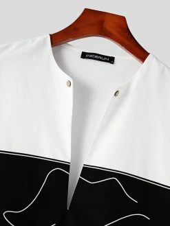 Mens Muslim Abstract Print Fringe Design Two Pieces Outfits 20 Mens Muslim Abstract Print Fringe Design Two Pieces Outfits -Incerun Shop 357024a4 f5c7 403c a8c7 fd67cd2c24f9