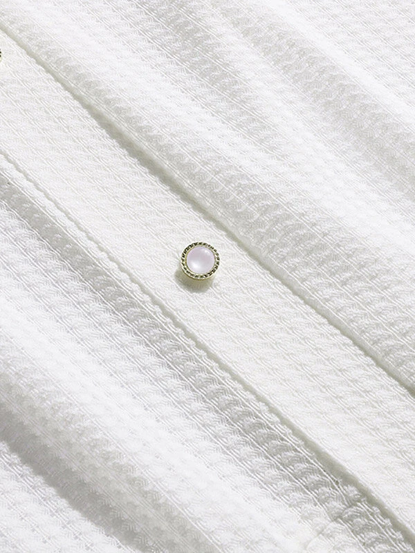 Mens Knit Hollow Out Double Pocket Short Sleeve Shirt 9 Mens Knit Hollow Out Double Pocket Short Sleeve Shirt - Image 7