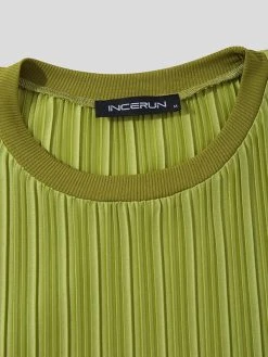 Mens Striped Stand Collar Short Sleeve T-Shirt 18 Mens Striped Stand Collar Short Sleeve T-Shirt -Incerun Shop 368d7a8b aad8 48f6 b36a 2cae00feb0fc