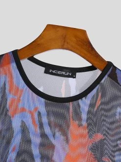 Mens Sexy Printed T-Shirt 12 Mens Sexy Printed T-Shirt -Incerun Shop 3799c763 99ec 4d87 9f0d fdaac23038f7