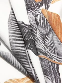 Mens Leaves Print 3/4 Sleeve Stand Collar Shirt -Incerun Shop 38e8bd4e c004 4f8c 86a5 dfc50431e0b4