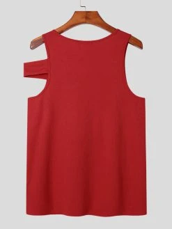 Mens Sexy Irregular Cross Design Hollow Vest -Incerun Shop 3a5b1778 25d5 44ff bc76 8afa67df82b5