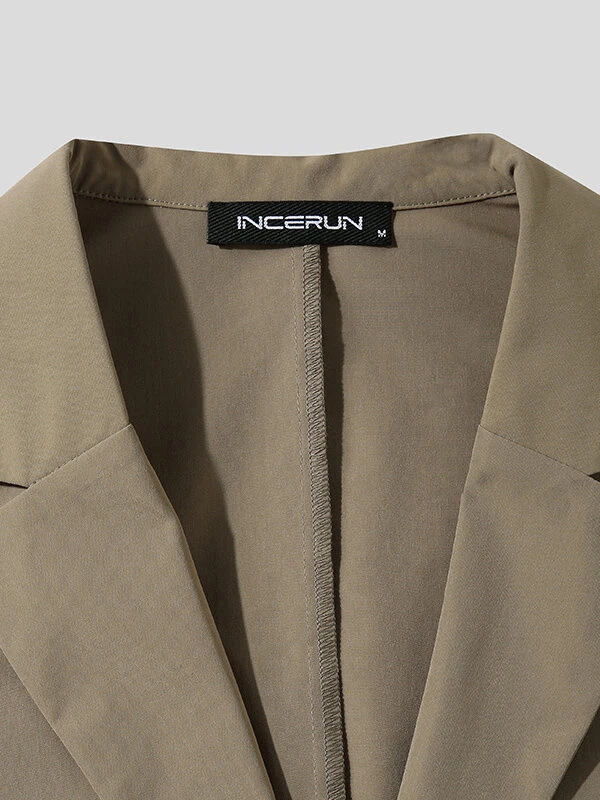 Mens Irregular Design Casual Short Blazer 9 Mens Irregular Design Casual Short Blazer - Image 7