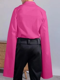 Men Irregular Flared Long-sleeved Loose Shirt -Incerun Shop 3d3d7e0a 9d96 498e ab25 9682202b7da0