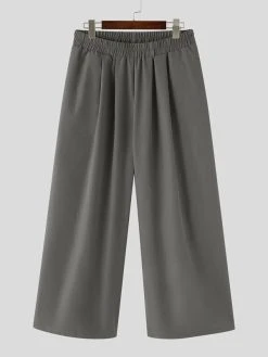 Mens Solid Loose Wide Leg Warrior Pants With Pocket -Incerun Shop 3e9b00dc 0100 47a1 881d 891efd6f89c7