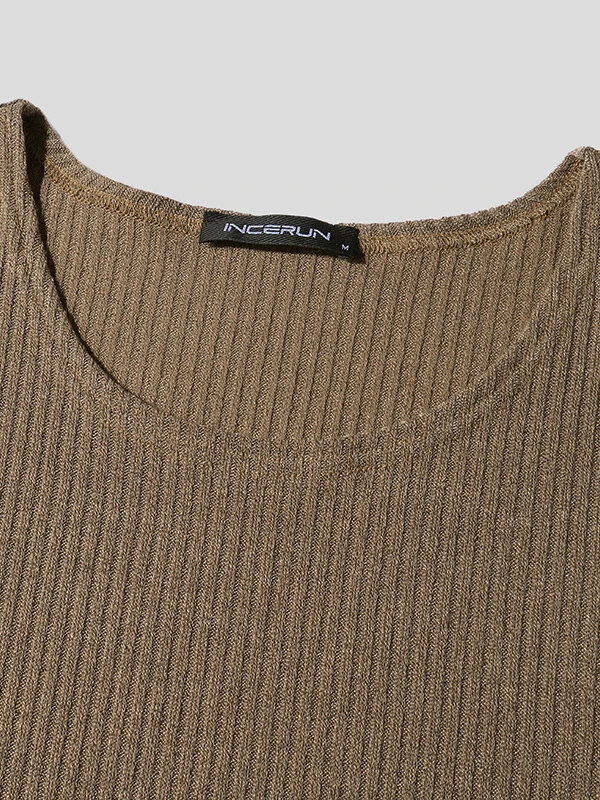 Mens Loose Round Neck Sleeveless Sweater Vest 12 Mens Loose Round Neck Sleeveless Sweater Vest - Image 10