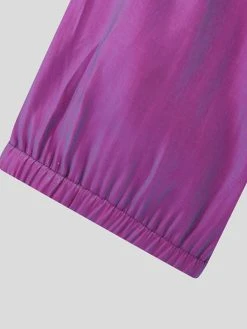 Mens Solid Shiny Drawstring Waist Zipper Jumpsuit -Incerun Shop 40757555 6606 4588 b0f3 8cf4cfba4865