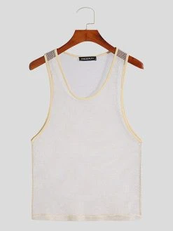 Men Mesh See Through Sleeveless Vest 17 Men Mesh See Through Sleeveless Vest -Incerun Shop 419f917a b403 4915 a041 8e8f0e82d300