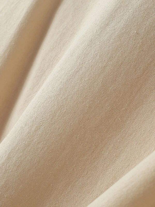 Mens Solid Lapel Tie Side 100%Cotton Short Sleeve Shirt 11 Mens Solid Lapel Tie Side 100%Cotton Short Sleeve Shirt - Image 9