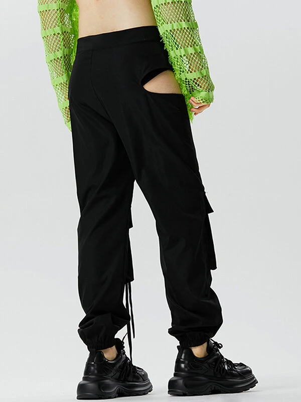 Mens Cutout Design Flap Pocket Cargo Pants 5 Mens Cutout Design Flap Pocket Cargo Pants - Image 3