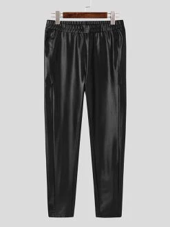Mens Skinny Stretch Leather Pants -Incerun Shop 42ded8cc 93ee 4b45 abf6 7fbc04e14066