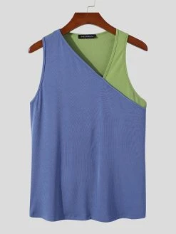 Men Sexy Patchwork Hollow Slim Sleeveless Vest 13 Men Sexy Patchwork Hollow Slim Sleeveless Vest -Incerun Shop 43e1888d 6caa 4a2d b95f 36f1ac666b5c