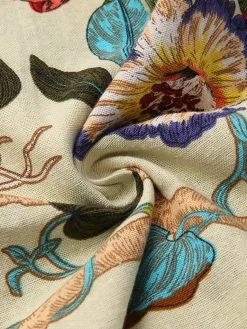 Mens Allover Floral Print Half Button Cotton Henley Shirt -Incerun Shop 458280de 538d 4989 a605 163a91c369db