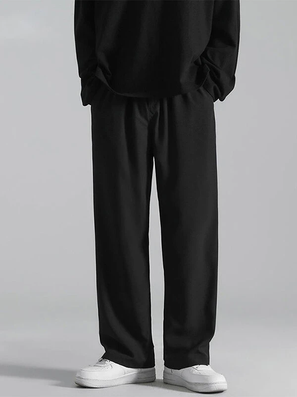 Mens Loose Fit Straight Leg Casual Pants 3 Mens Loose Fit Straight Leg Casual Pants