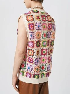 Mens Lace Windowpane Pattern V-Neck Sleeveless Vest -Incerun Shop 47c2966b 7e72 4070 bb55 b2364befa6ca