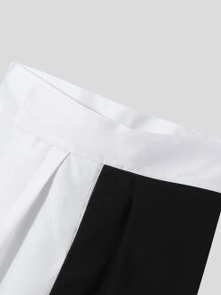 Men Contrast Color Patchwork High Waist Pants 9 Men Contrast Color Patchwork High Waist Pants -Incerun Shop 47d294be e691 494f 9c5f 1e1245b902fe