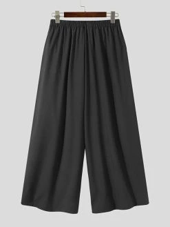 Mens Irregular Lace-up Pleated Wide-leg Pants -Incerun Shop 4a669eec 178a 4083 aab8 c64d16f10e79