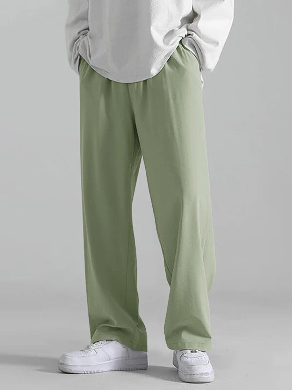 Mens Loose Fit Straight Leg Casual Pants 5 Mens Loose Fit Straight Leg Casual Pants - Image 3