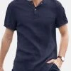 Mens Cotton Linen Thin & Breathable V-Neck Short Sleeve Henley Shirt -Incerun Shop 4d2aebc4 cb58 46d1 83e1 caca062f25de