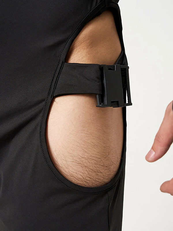 Mens Cutout High Neck Long Sleeve Boxer Jumpsuit 4 Mens Cutout High Neck Long Sleeve Boxer Jumpsuit - Image 2