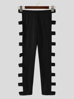 Men Sexy Cutout Stretch Slim Pants -Incerun Shop 4ed0a888 d997 4714 be88 c0194bfd50dd