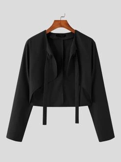 Mens Tie Knot Front Cropped Blazer 15 Mens Tie Knot Front Cropped Blazer -Incerun Shop 50096b71 8122 4a4f bba2 98e9aea050d4