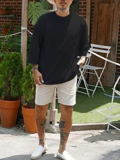 Summer Mens Baggy Loose Long Sleeve Casual T-shirts -Incerun Shop 503b027f a777 460a a68c 639d292fe62f