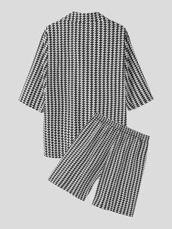 Mens Chain Striped Print 2 Pieces Outfits -Incerun Shop 507efecb df53 4606 bab0 ddb121eb411b