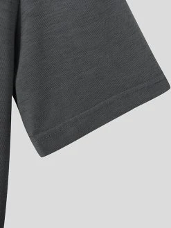 Mens Solid Mock Neck Short Sleeve T-shirt -Incerun Shop 50ab30e7 2a09 434f b412 8ca73a12b66e