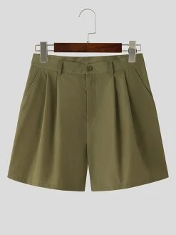 Mens Solid Cowl Neck Casual Two Pieces Outfits -Incerun Shop 50f9cdb8 ab43 4270 b6c9 725e0652c41d