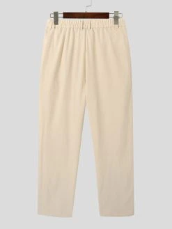 Mens Solid Color Pintuck Casual Loose Straight Pants 17 Mens Solid Color Pintuck Casual Loose Straight Pants -Incerun Shop 51589f42 0931 4dea 976e ca1a0aa6d4bd