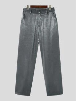 Mens High Shine Casual Straight Pants 14 Mens High Shine Casual Straight Pants -Incerun Shop 51d81fbc 640e 410d a4df b02a952174fb