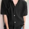 Mens Knit Hollow Out Double Pocket Short Sleeve Shirt 1 Mens Knit Hollow Out Double Pocket Short Sleeve Shirt -Incerun Shop 51dd9a7a 09d7 4353 85f0 8764d8e51dd5