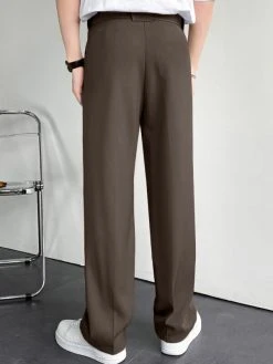 Mens Waist Belt Loose Straight-leg Pants -Incerun Shop 5239dc5c fd2a 4867 95ef 9ccd260660c4