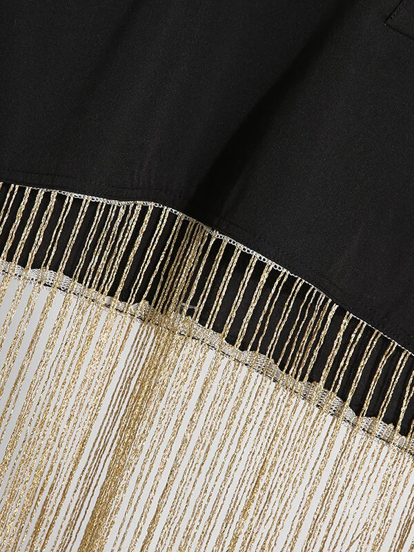 Mens Long Fringe High Neck T-Shirt 8 Mens Long Fringe High Neck T-Shirt - Image 6