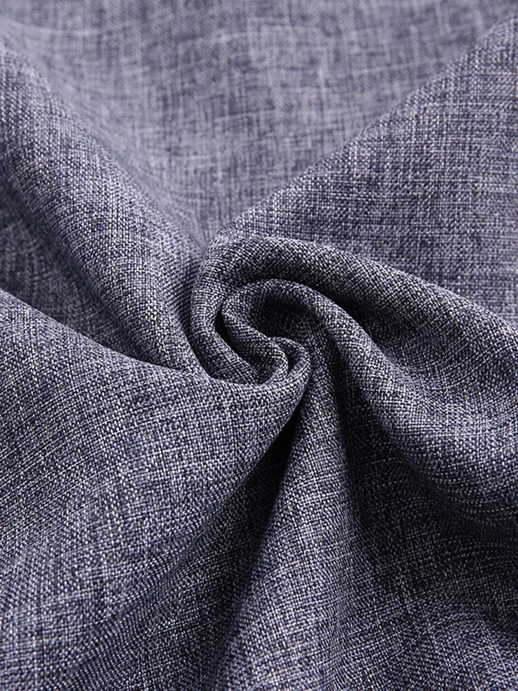 Men Soild Chinese Button V-neck Short Sleeve Henley Shirt 10 Men Soild Chinese Button V-neck Short Sleeve Henley Shirt - Image 8