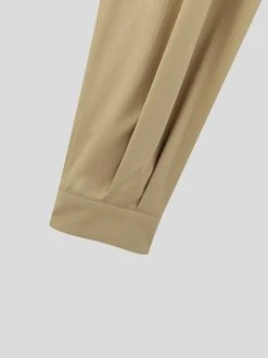 Mens Solid Pleated Sticky Cuff Drawstring Waist Pants 24 Mens Solid Pleated Sticky Cuff Drawstring Waist Pants -Incerun Shop 5515f1c2 f382 479e b604 cad053952ec3
