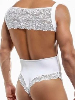 Mens Lace Trim Solid Color Sleeveless Jumpsuit 16 Mens Lace Trim Solid Color Sleeveless Jumpsuit -Incerun Shop 56d33541 9c50 4d95 bdde 6d5e3b0c062b