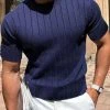 Mens Solid Short Sleeve Knit T-shirt -Incerun Shop 56d8002b 2d0b 44e3 99b0 5f34a2e7905f