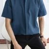 Men's Stand-up Collar Ice Silk Long-sleeved Shirts -Incerun Shop 570b0518 7d17 49bf 9cd5 575b308d28c2