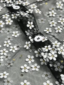 Men See Through Mesh Floral Print Shirt -Incerun Shop 5710db39 f8d6 4faa b47b f5a0fb21a14e