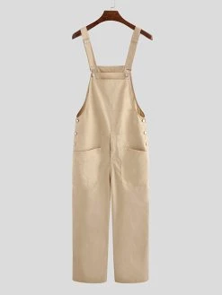 Mens Solid Button Design Casual Cargo Overall With Pocket 14 Mens Solid Button Design Casual Cargo Overall With Pocket -Incerun Shop 58e769a2 5448 489c b739 a0d4e95ebb0a