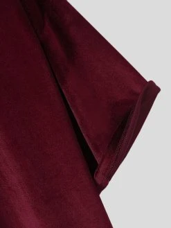 Mens Velvet Crew Neck Solid Half Sleeve T-Shirt 19 Mens Velvet Crew Neck Solid Half Sleeve T-Shirt -Incerun Shop 596c835d cfba 4db8 b13e 2dabeeb0225d