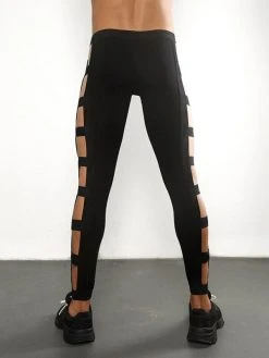 Men Sexy Cutout Stretch Slim Pants -Incerun Shop 5a6b9817 c649 47d7 b81a 1fc72f519c89