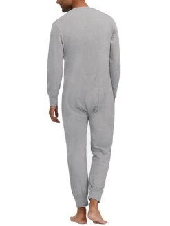 Pure Color Casual Thin Soft Home Long Sleeve O-Neck Button Jumpsuit Onesies For Men 19 Pure Color Casual Thin Soft Home Long Sleeve O-Neck Button Jumpsuit Onesies For Men -Incerun Shop 5c142618 e5f3 4375 b18e 64cdf4401f09