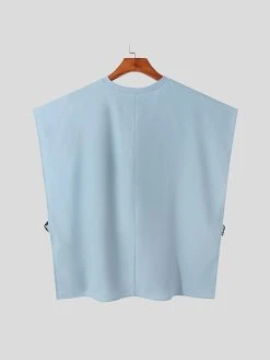 Mens Solid Side Push Buckle Design Sleeveless Tank -Incerun Shop 5cc02b4d e9dd 4130 b997 35a3eb470e48