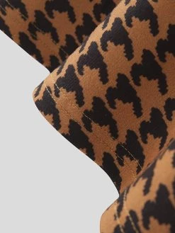 Mens Houndstooth Pattern Crew Neck Knit Short Sleeve T-Shirt -Incerun Shop 5cc5229d 483f 4332 bf4c e31fbd5634fd