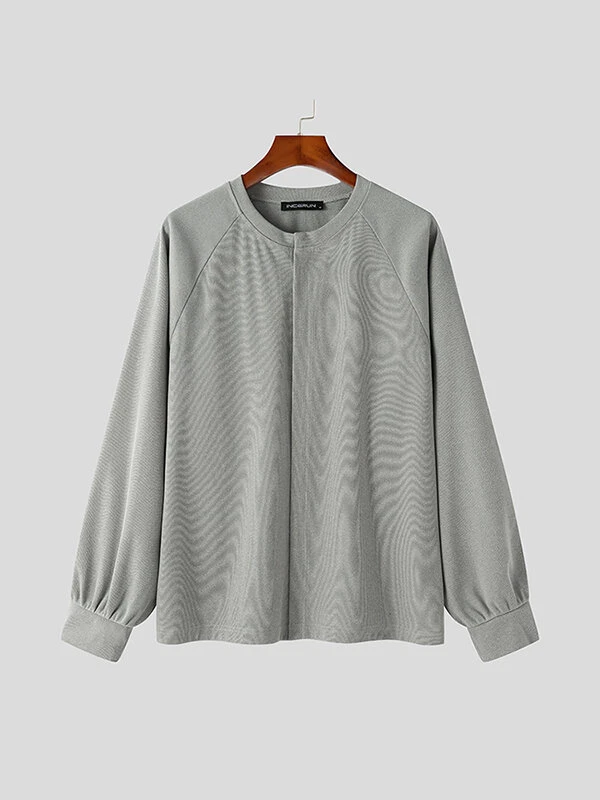 Mens Solid Snap Button Raglan Sleeve Casual Jacket 7 Mens Solid Snap Button Raglan Sleeve Casual Jacket - Image 5