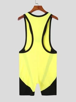 Mens V-Neck Zipper Bodysuits -Incerun Shop 5ebbbdc9 3222 4a1b 8af7 04051d03bf97