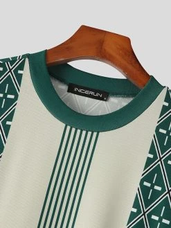 Mens Print Crew Neck Short Sleeve T-shirt 12 Mens Print Crew Neck Short Sleeve T-shirt -Incerun Shop 5ed0fc8a 062e 47fb a742 5dce5f7e559b